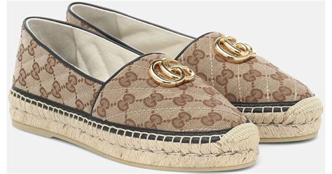 gucci brown espadrilles|gucci espadrilles for sale.